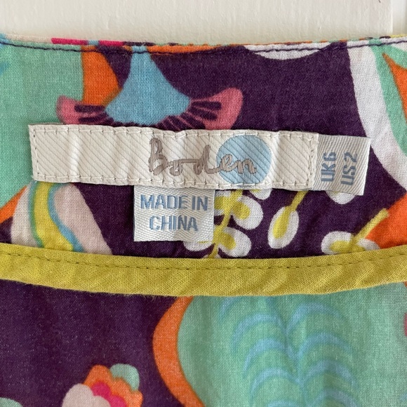 Boden swim cover up size 2 small floral - Picture 2 of 3